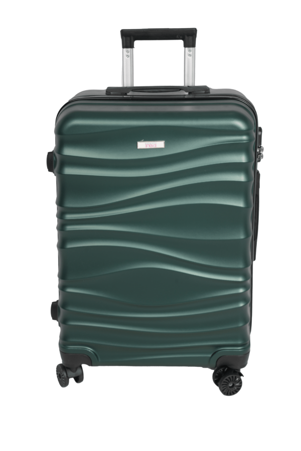 luggage bags with scratch resistant finish and 360° spinner wheels