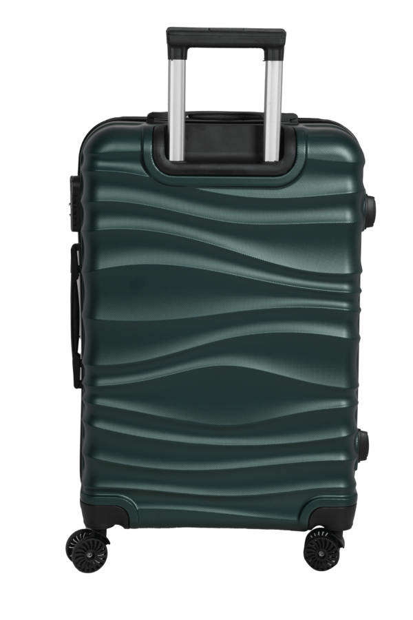 luggage bags with scratch resistant finish and 360° spinner wheels