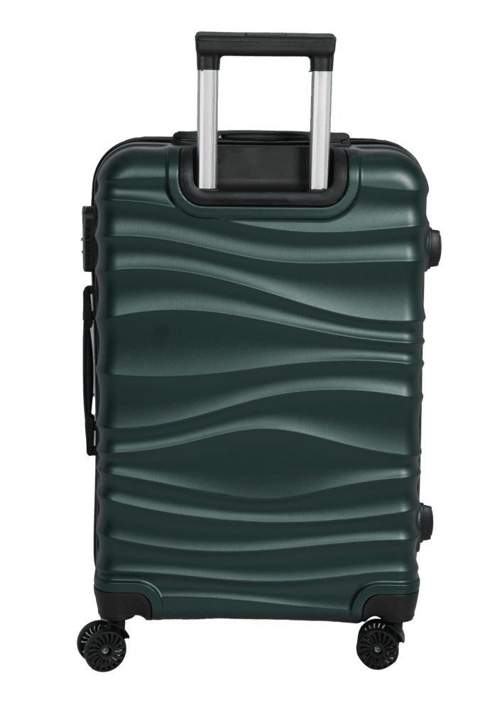 luggage bags with scratch resistant finish and 360° spinner wheels