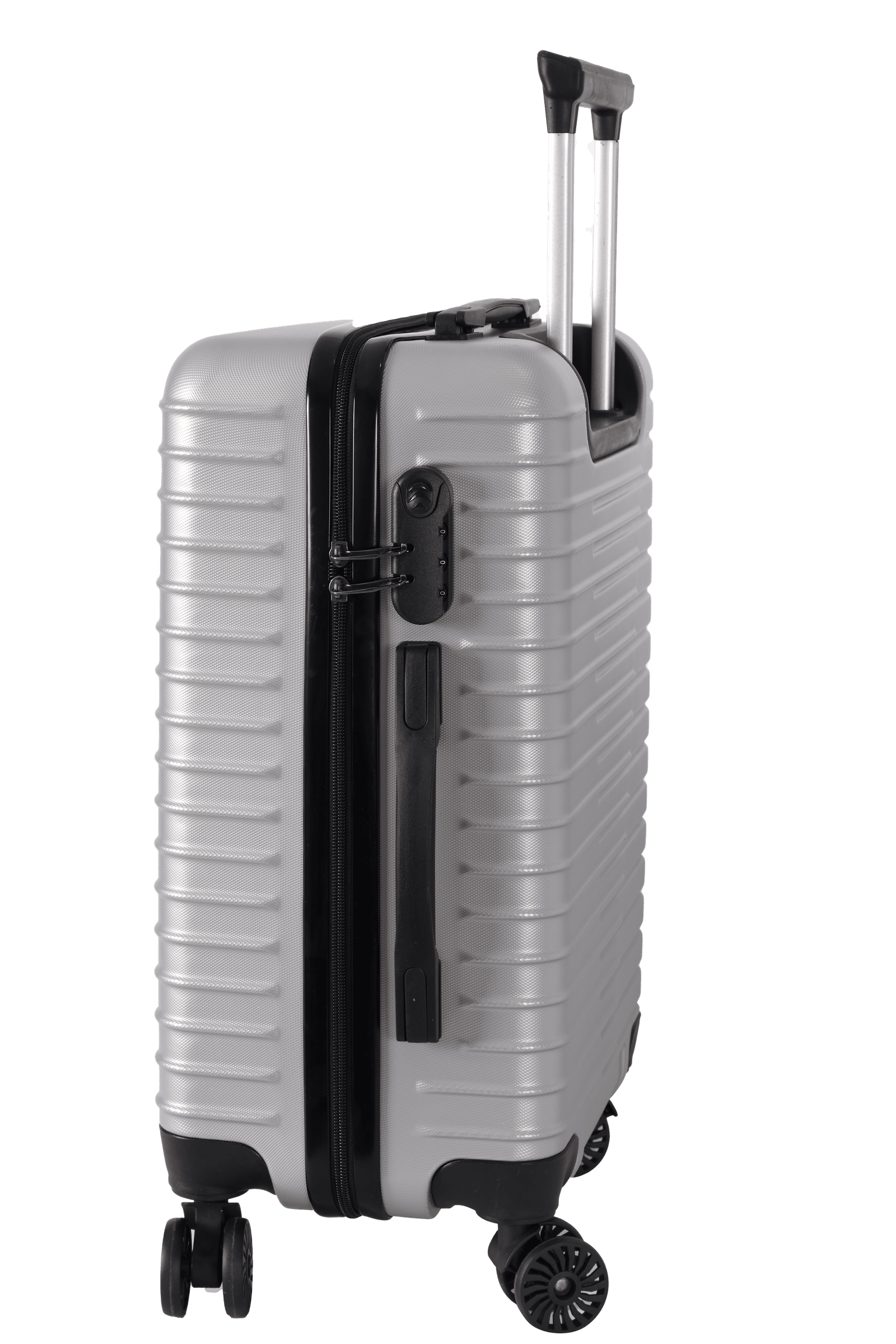 luggage bags with scratch resistant finish and 360° spinner wheels