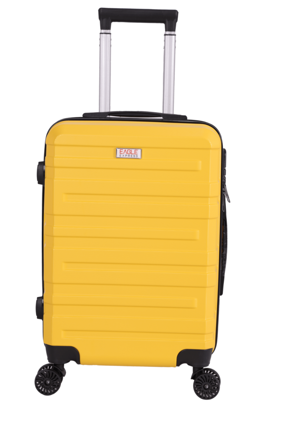 luggage bags with scratch resistant finish and 360° spinner wheels