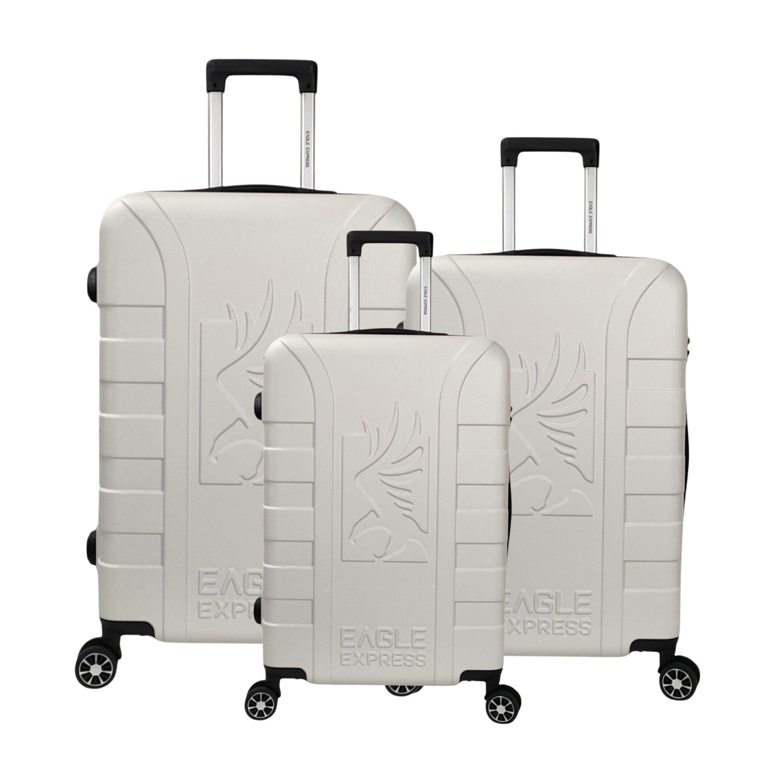 white suitcases set of 3 white suitcases set of 3
