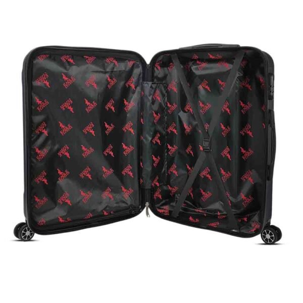 luggage bags with scratch resistant finish and 360° spinner wheels