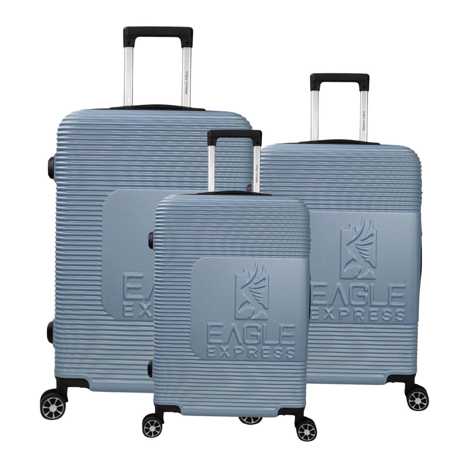 set of 3 pieces travelling bags ice blue set of 3 pieces travelling bags ice blue