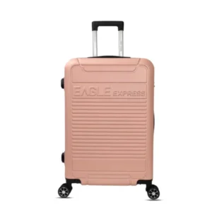 baby pink medium size suitcase
